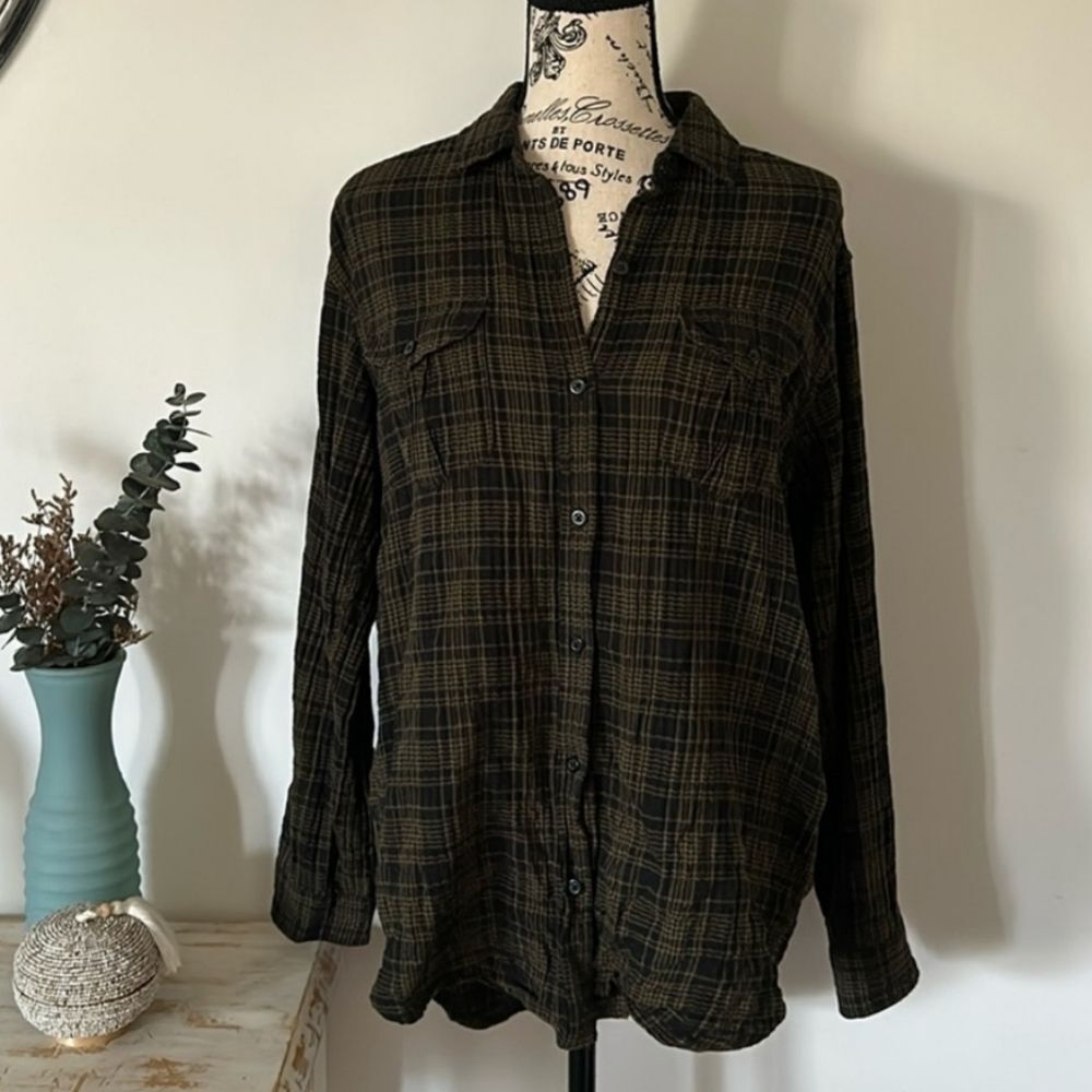 NWOT, Obey • Plaid Button Down Shirt, Size Small